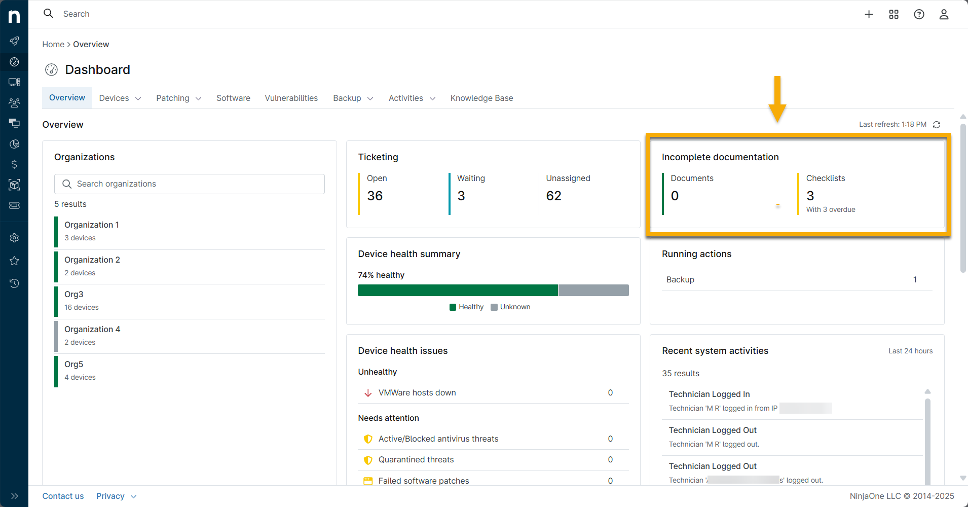 org dashboard_incomplete documentation.png